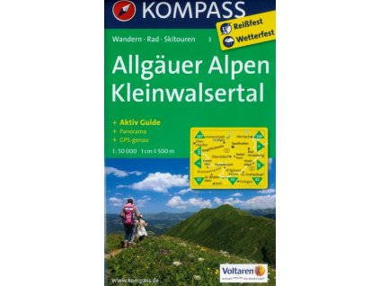 Allgauer Alpen,  Kleinwalsertal (Kompass - 3)