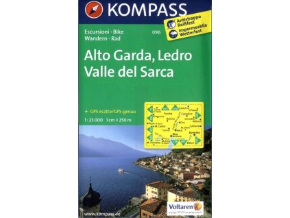 Alto Garda, Ledro, Valle del Sarca (Kompass - 096)
