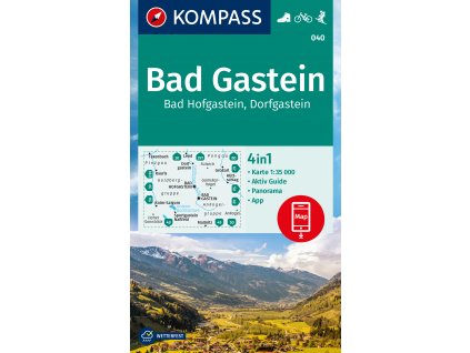 Bad Gastein, Bad Hofgastein, Dorfgastein (Kompass - 040)