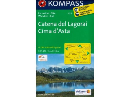 Catena dei Lagorai, Cima d´Asta (Kompass - 626)