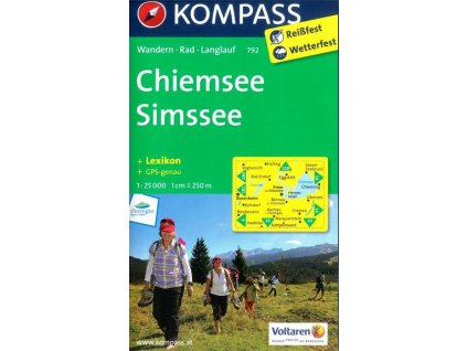 Chiemsee, Simssee (Kompass - 792)