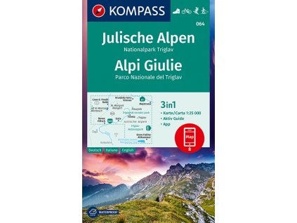 Julische Alpen, Julské Alpy, Triglav (Kompass - 064)