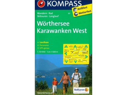 Karvanky, Karawanken, Wörther See (Kompass - 61)