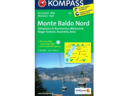 Monte Baldo, sever (Kompass - 691)