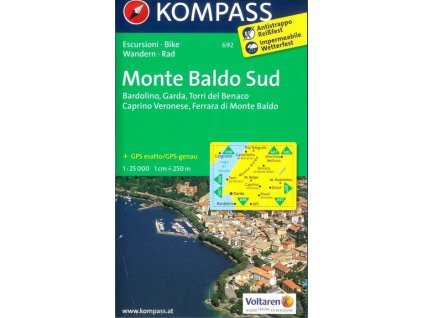 Monte Baldo, jih (Kompass - 692)