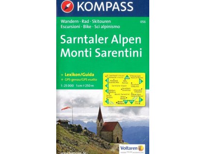 Sarntaler Alpen, Monti Sarentini (Kompass - 056)
