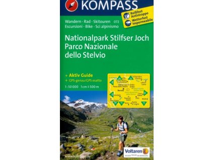 Stelvio, Stilfser Joch, národní park (Kompass - 072)