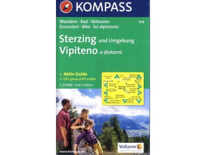 Sterzing, Vipiteno a okolí (Kompass - 058)