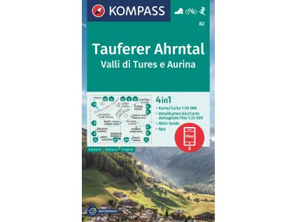 Tauferer Ahrntal, Valli di Tures e Aurina (Kompass - 82)