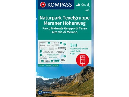 Naturpark Texelgruppe, Meraner Höhenweg (Kompass - 043)