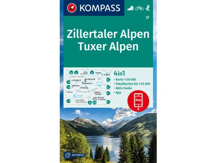 Zillertaler Alpen, Tuxer Alpen (Kompass - 37)