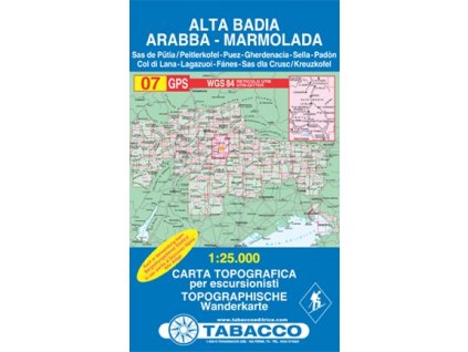 Alta Badia, Arabba, Marmolada (Tabacco - 07)