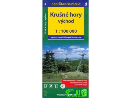 mapa Krušné hory - východ 1:100 t., vydání 2011