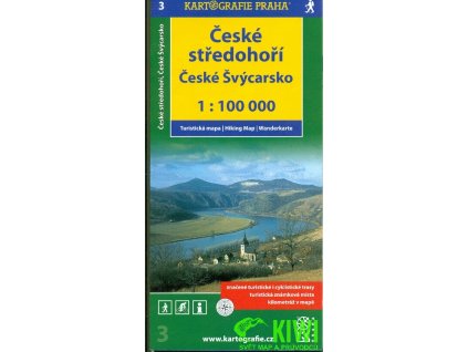 mapa České středohoří, Českosaské Švýcarsko 1:100t., vydání 201