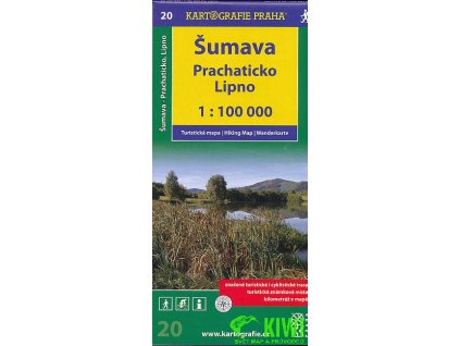 mapa Šumava,Prachaticko,Lipno 1:100 t., vydání 2013