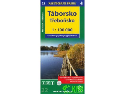 mapa Táborsko, Třeboňsko 1:100 t., vydání 2011