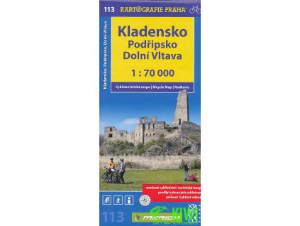 cyklomapa Kladensko, Podřipsko, Dolní Vltava  1:70 t.