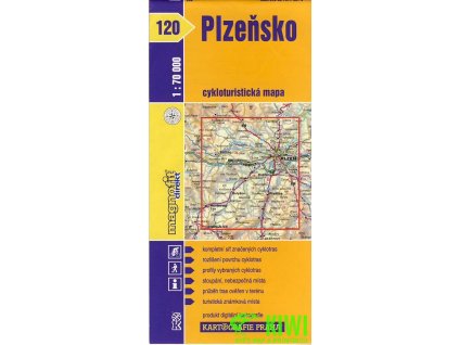 cyklomapa Plzeňsko 1:70 t., 1. vydání 2008