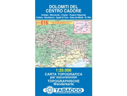 Dolomity oblast Cadore (Tabacco - 016)