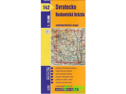 cyklomapa Svratecko, Boskovická brázda 1:70 t.
