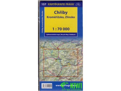 cyklomapa Chřiby, Kroměřížsko, Zlínsko 1:70 t.