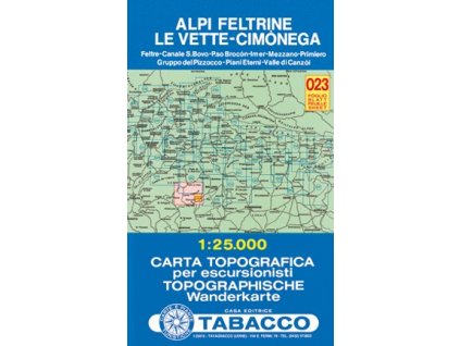 Alpi Feltrine, Le Vette, Cimonega (Tabacco - 023)
