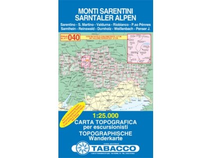 Monti Sarentini, Sarntaler Alpen (Tabacco - 040)