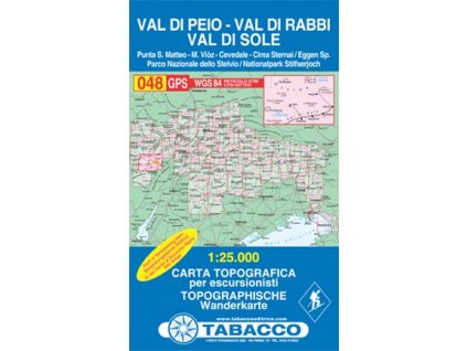 Val di Peio, Val di Rabbi, Val di Sole (Tabacco - 048)