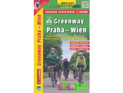cyklomapa Greenway Praha-Wien 1:110 t.