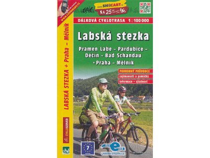 cyklomapa Labská stezka Pramen Labe-Bad Schandau 1:100 t.