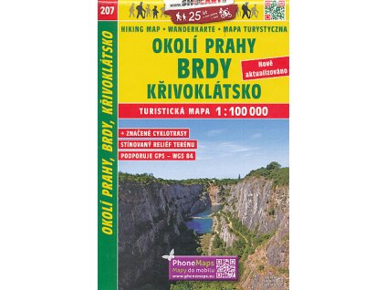 Okolí Prahy, Brdy, Křivoklátsko 1:100 t.