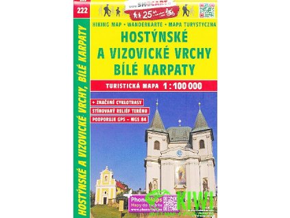 Hostýnské a Vizovické vrchy, Bílé Karpaty 1:100 t.