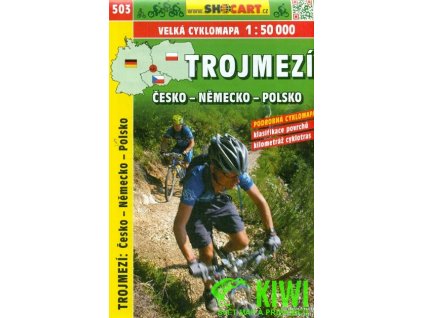 cyklomapa Trojmezí Česko - Německo - Polsko 1:50 t.
