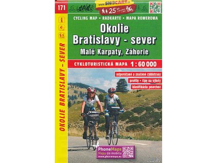 cyklomapa Okolie Bratislavy sever 1:60 t.