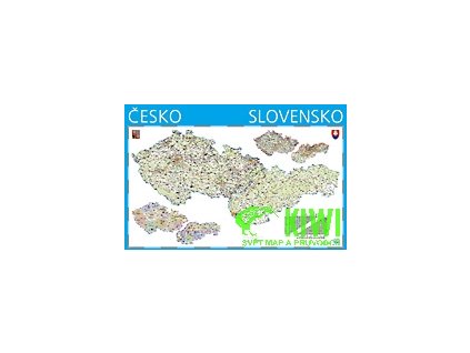 nástěnná mapa Česko a Slovensko 1:550 t, 150x100 cm - lišta