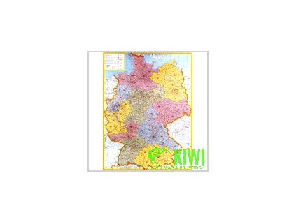 nástěnná mapa Německo spedice - lamino, lišty