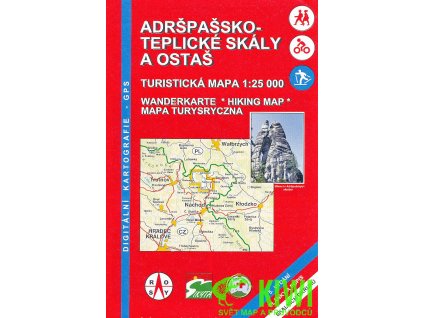 turistická a cyklomapa Adršpašsko-teplické skály 1:25 t. 5.vydá