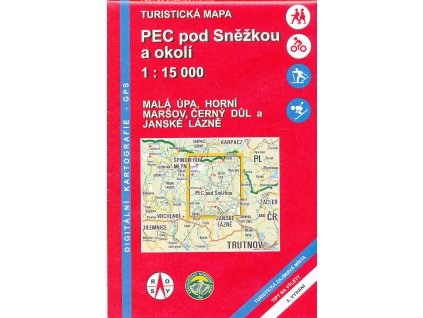 mapa Pec pod Sněžkou a okolí 1:15 t.