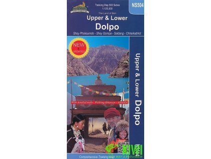 mapa Upper and Lower Dolpa 1:125 t.    Nepa