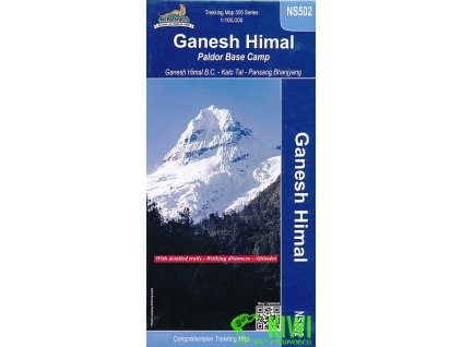 mapa Ganesh Himal, Paldor Base Camp 1:100 t. Nepa Maps