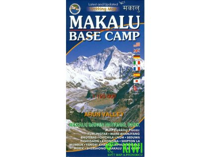 mapa Makalu Base Camp, Kanchanjanga 1:125 t.