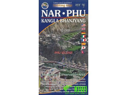 mapa Nar Phu, Kangla Bhanjyang 1:70 t.
