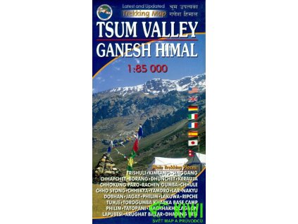 mapa Ganesh Himal, Tsum Valley 1:85 t.