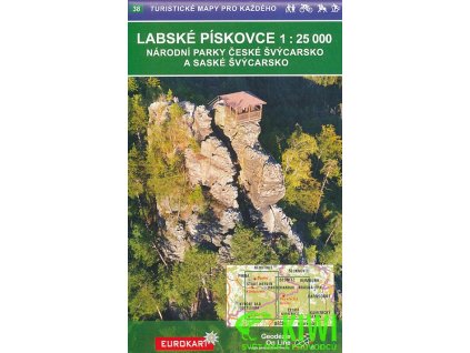 turistická a cyklomapa Labské pískovce, NP České a saské Švýcar