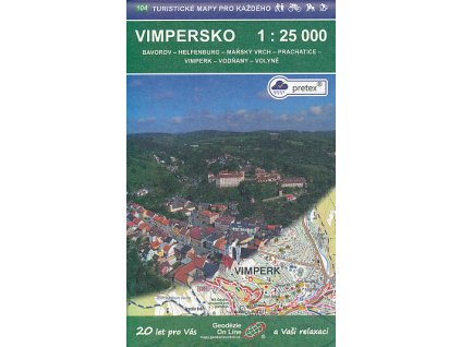 mapa Vimpersko 1:25 t. voděodolná