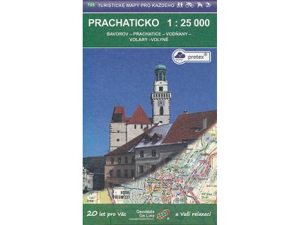 mapa Prachaticko 1:25 t. voděodolná