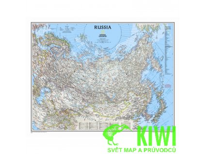 nástěnná mapa Russia politická 76x60 cm