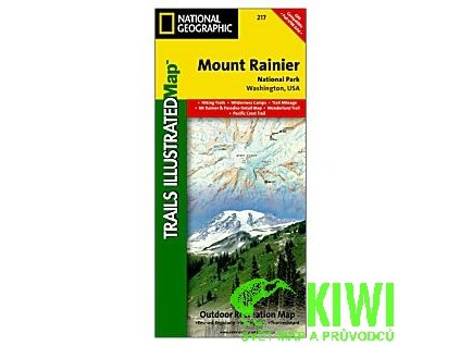 mapa Mount Rainier NP  1:55 t., voděodolná        NGS
