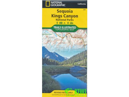 mapa Sequoia,Kings Canyon 1:80 t. NGS voděodolná