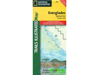 mapa Everglades NP 1:100 t. NG voděodolná